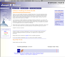 Governor Joe Kernan's Health Challenge.